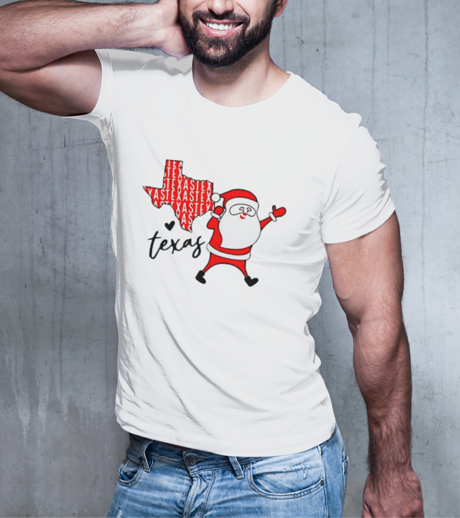 Texas Santa Claus Christmas Cheer T-Shirt