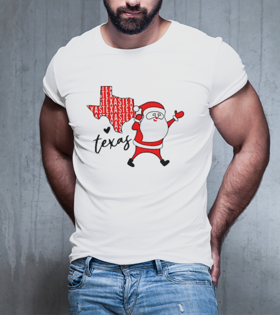 Texas Santa Claus Christmas Cheer T-Shirt