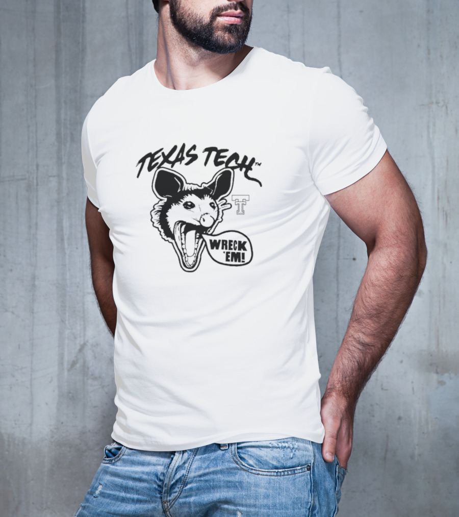 Texas Tech Red Opossums Wreck 'Em T-Shirt