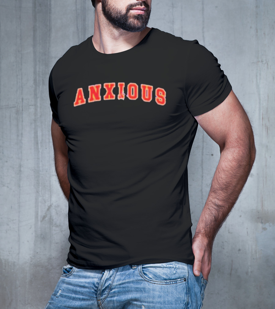 Tom Cardy Anxious Arch Red Text Merch T-Shirt