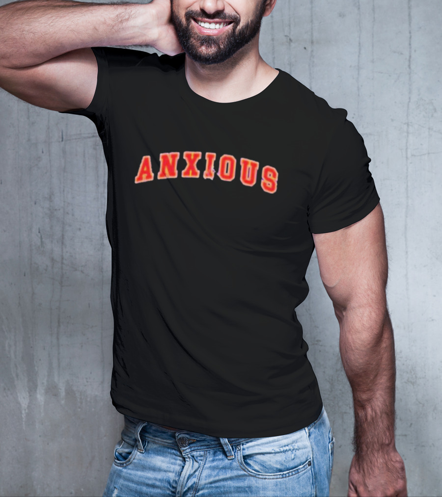 Tom Cardy Anxious Arch Red Text Merch T-Shirt