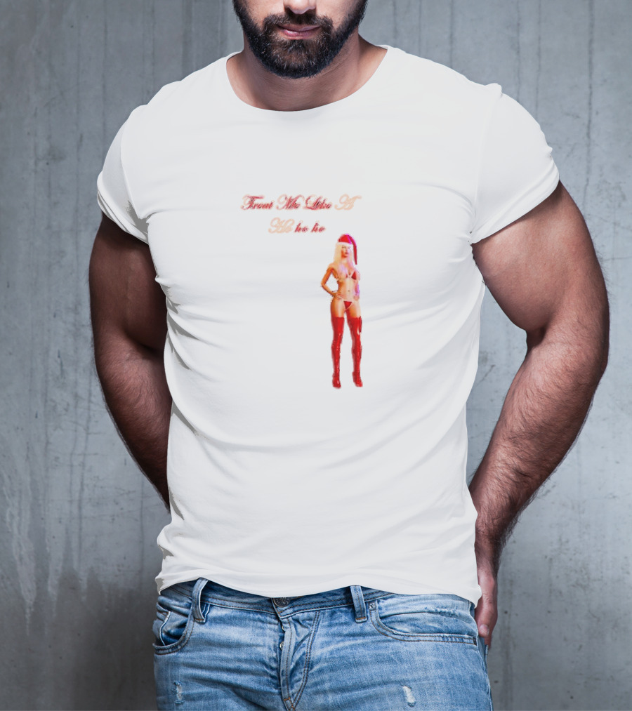 Treat Me Like A Ho Ho Ho Red Boots Santa Hat T-Shirt