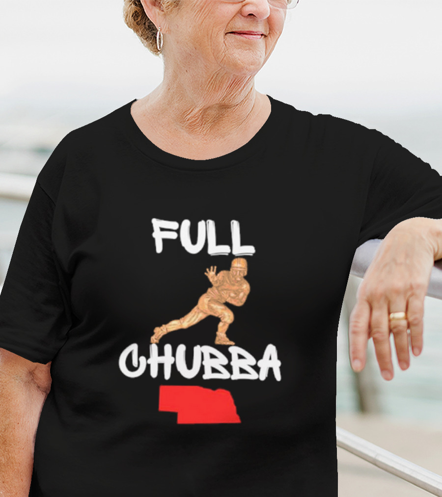 Full Chubba Nebraska Football Running T-Shirt