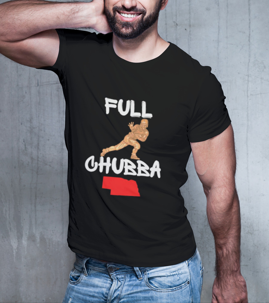 Full Chubba Nebraska Football Running T-Shirt