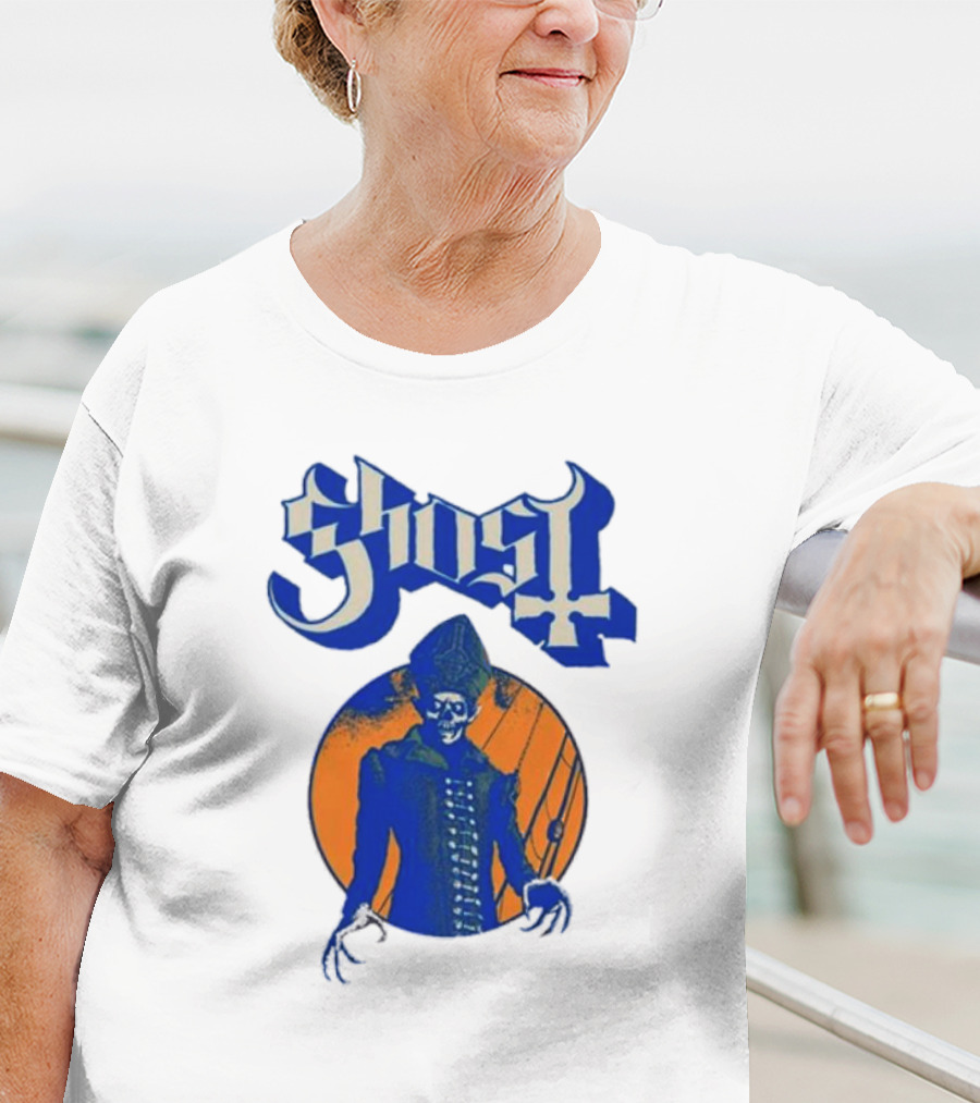 Ghost Band Blue Orange Skeleton Clown Raglan T-Shirt