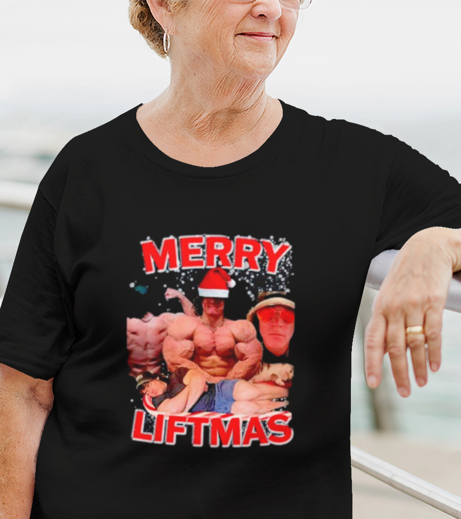 Merry Liftmas Sam Sulek Santa Memes Bodybuilding Humor T-Shirt