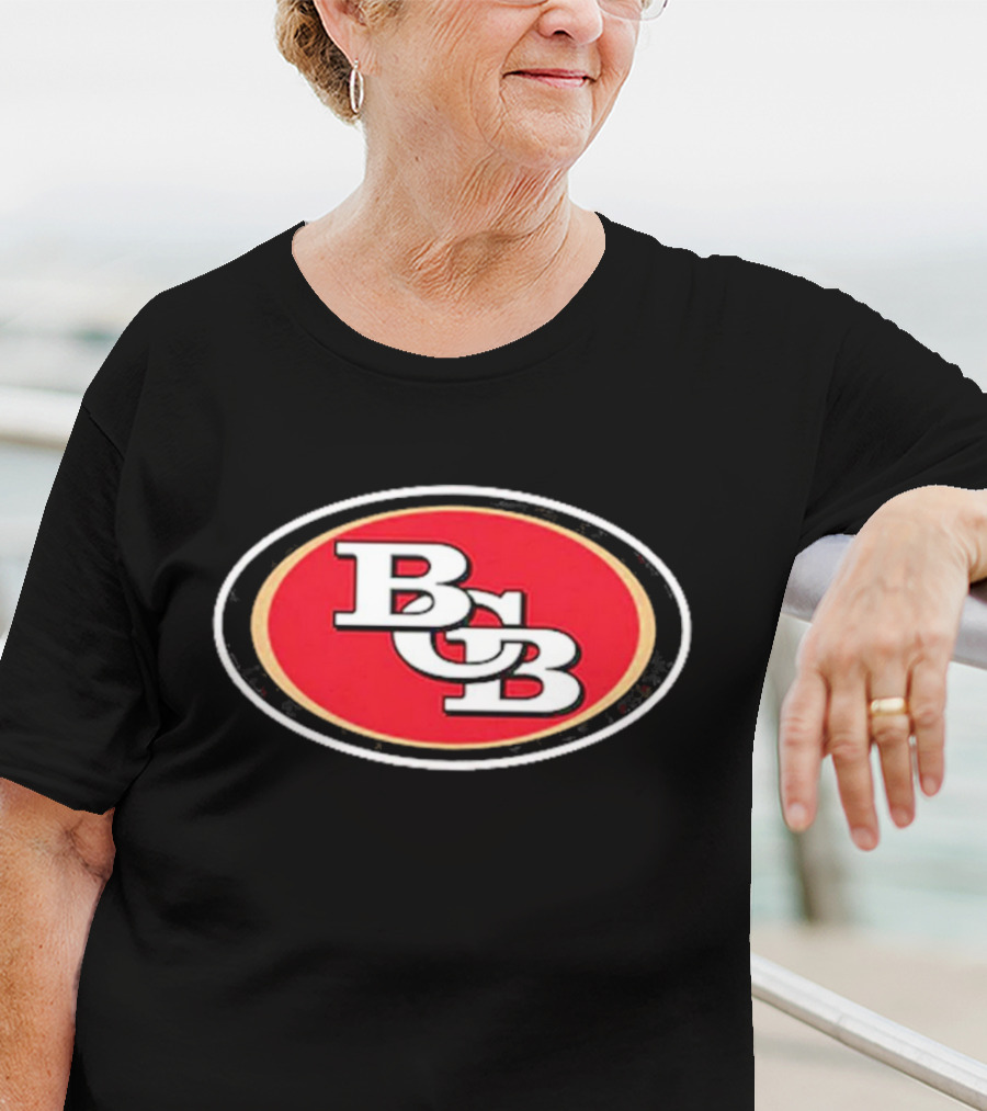 San Francisco 49ers BCB Initials Red Oval T-Shirt