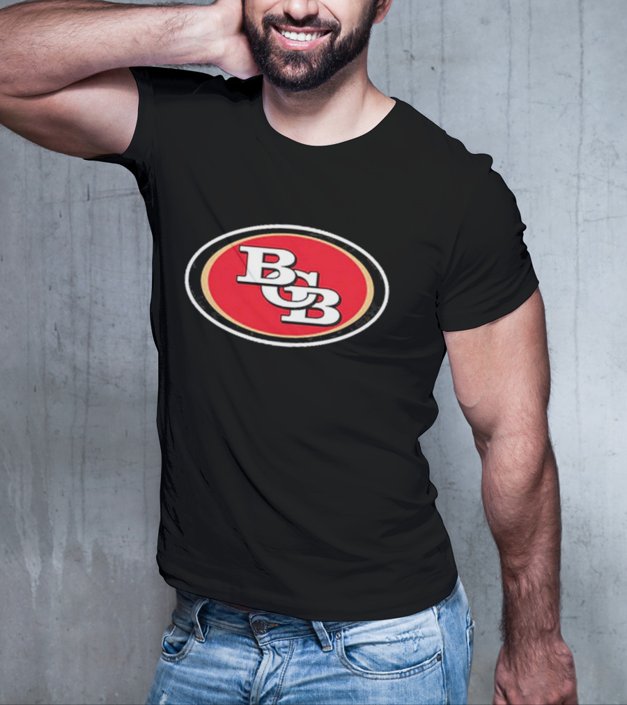 San Francisco 49ers BCB Initials Red Oval T-Shirt