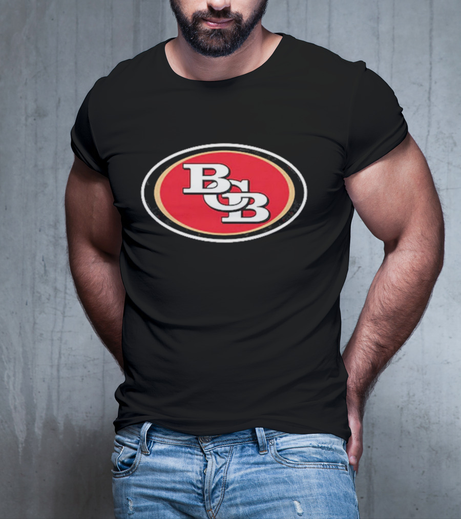 San Francisco 49ers BCB Initials Red Oval T-Shirt