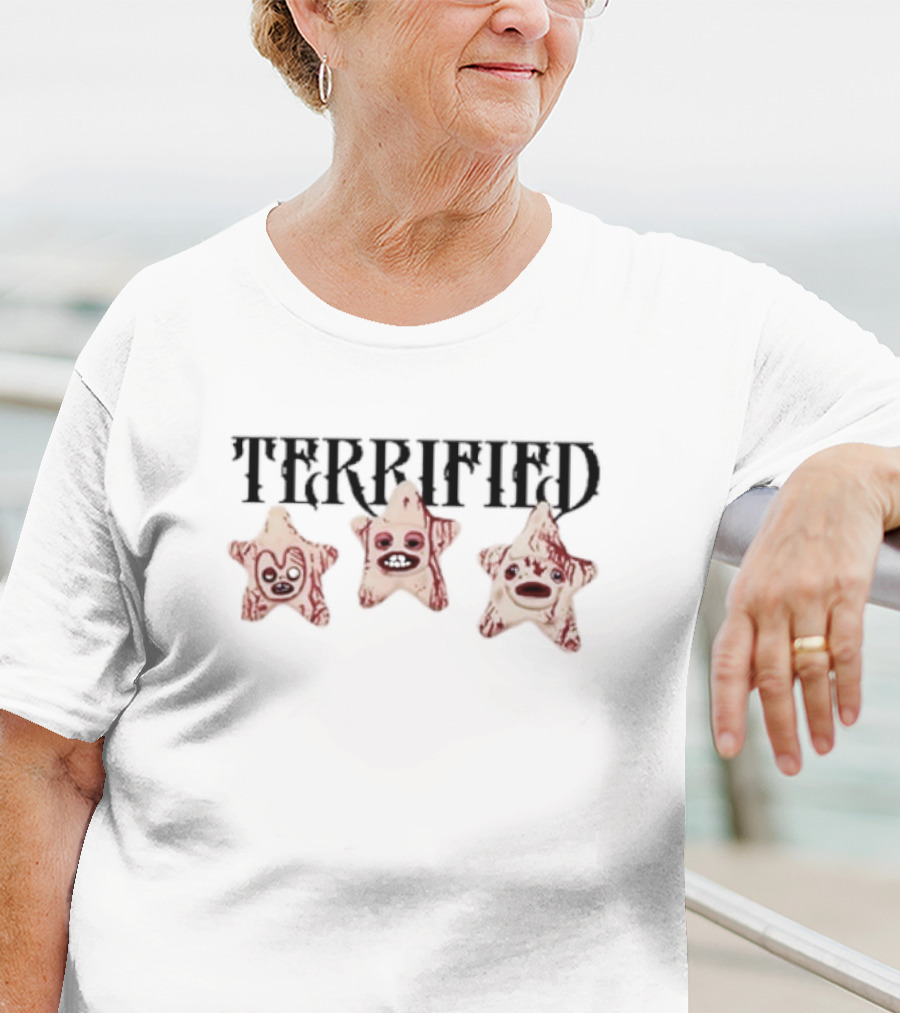 Terrified Three Stars Faces T-Shirt