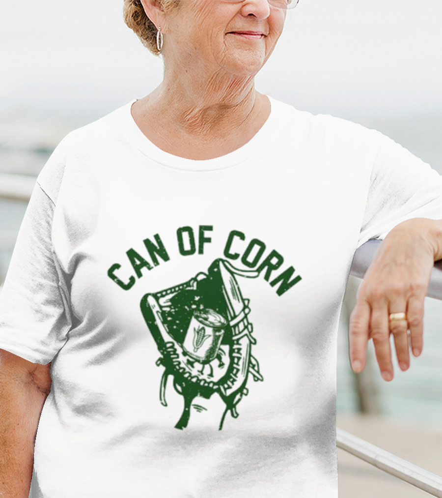 Can Of Corn Baseball Glove T-Shirt