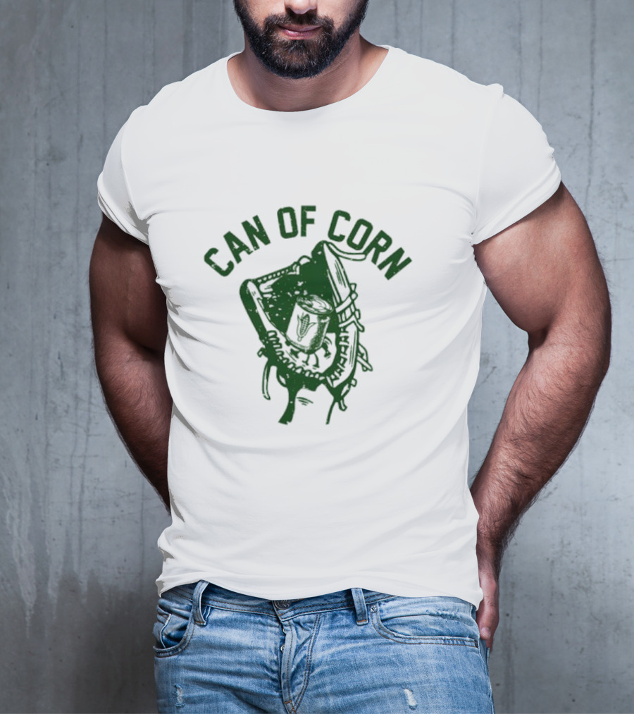 Can Of Corn Baseball Glove T-Shirt