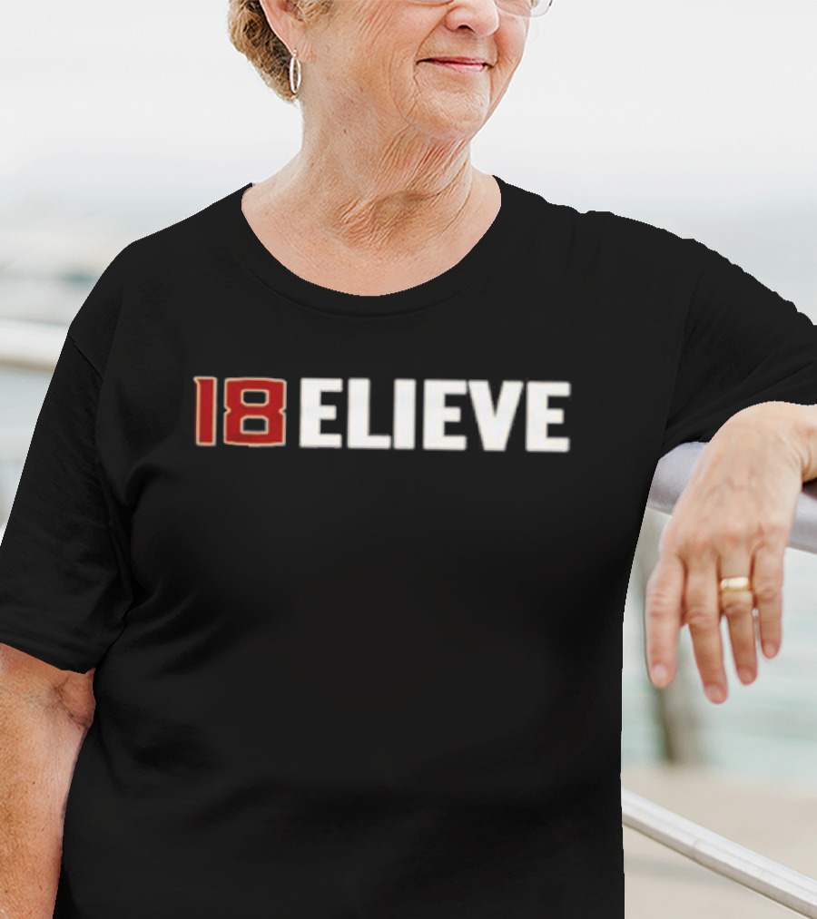 Jordan Travis 18 Believe Football Motivation T-Shirt