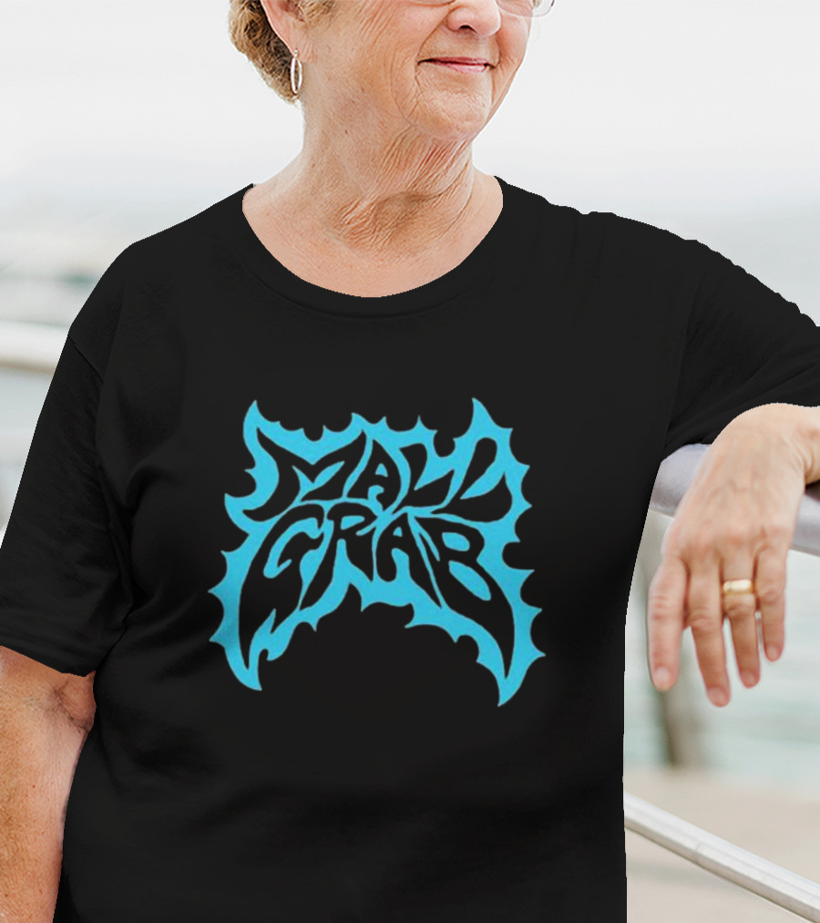 Mall Grab Psychedelic Blue Flame T-Shirt