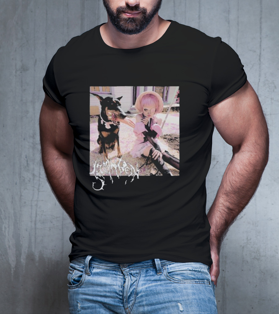 Jazmin Bean Yandere Aesthetic Pink Wig Dog T-Shirt