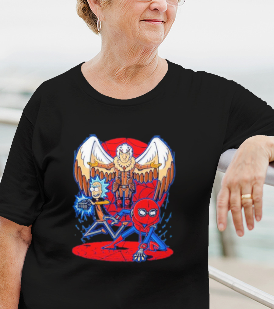 Rick Morty Spider-Man Vulture Mashup T-Shirt
