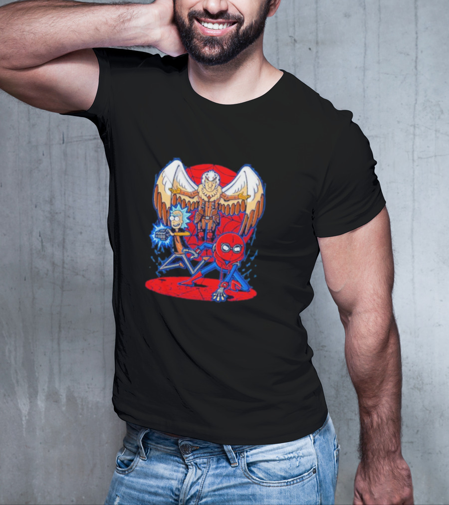Rick Morty Spider-Man Vulture Mashup T-Shirt