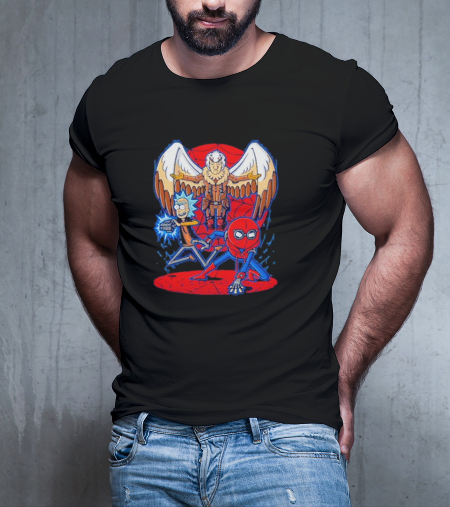 Rick Morty Spider-Man Vulture Mashup T-Shirt