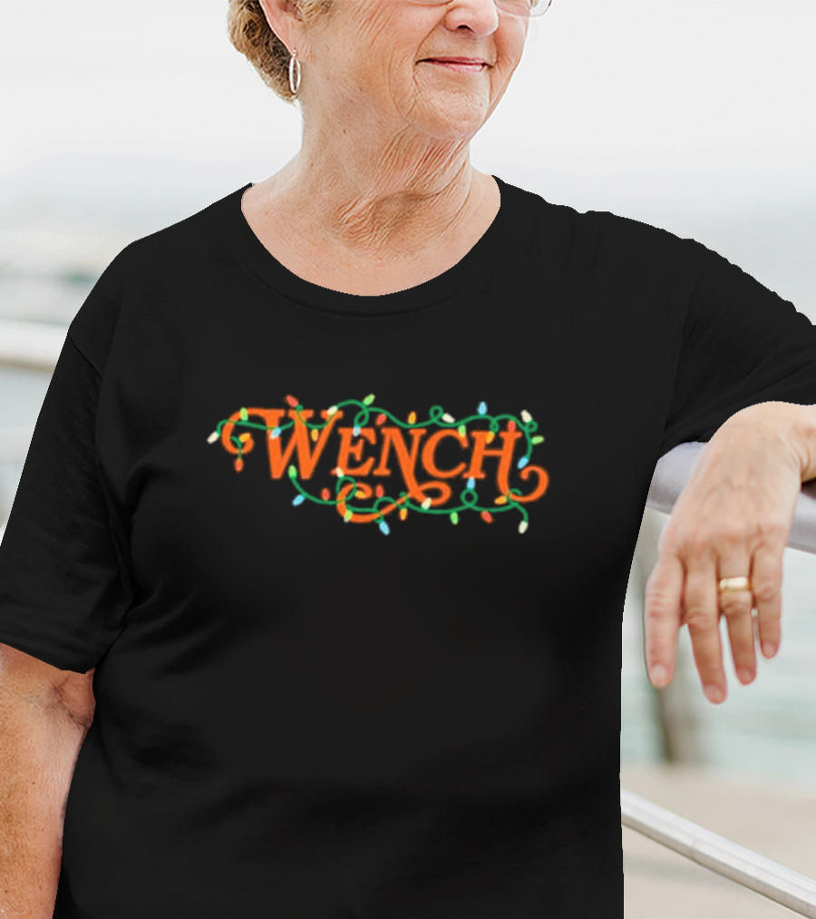Wench Christmas Lights Festive T-Shirt