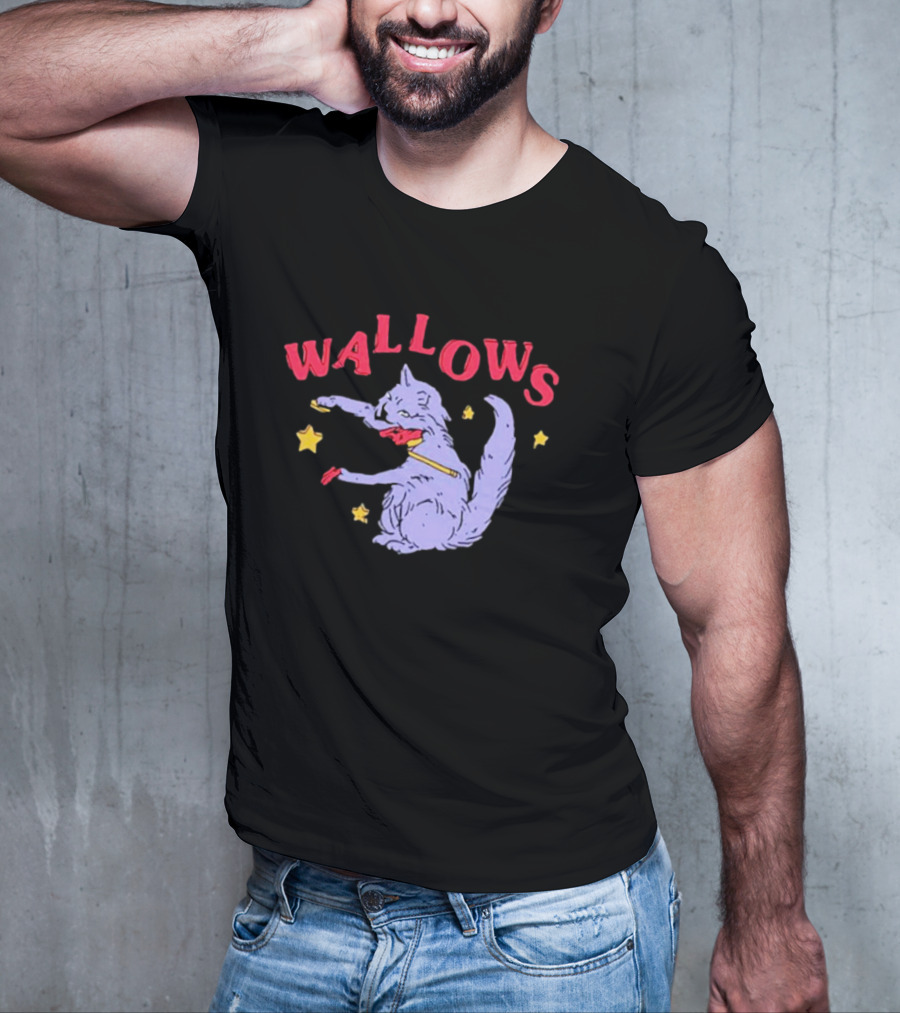 Wallows Cat Fiddle With Stars T-Shirt