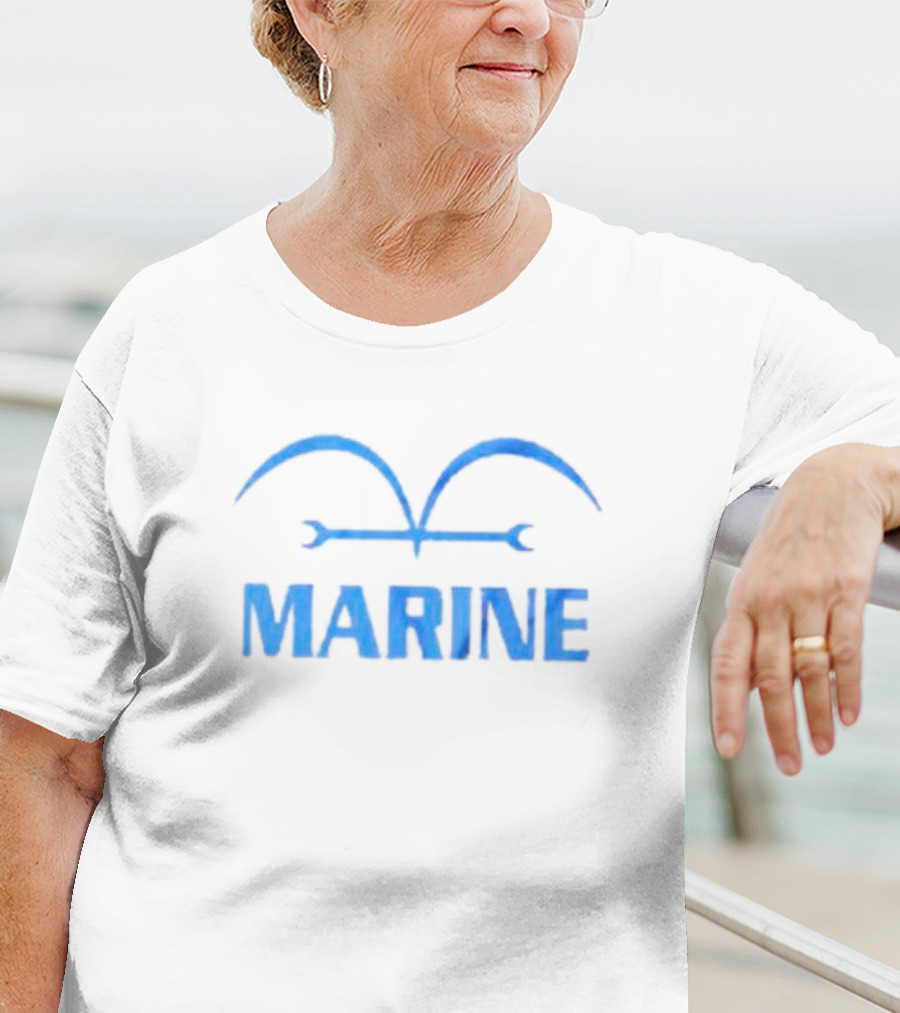 One Piece Marine Insignia Blue T-Shirt