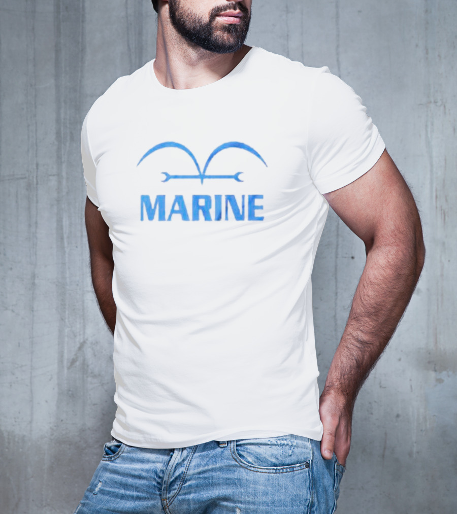 One Piece Marine Insignia Blue T-Shirt