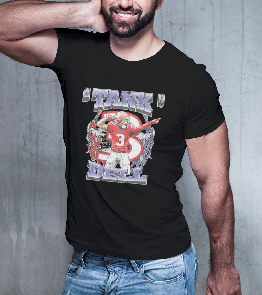 TANK Dell 3 Houston Texans Football Athlete T-Shirt