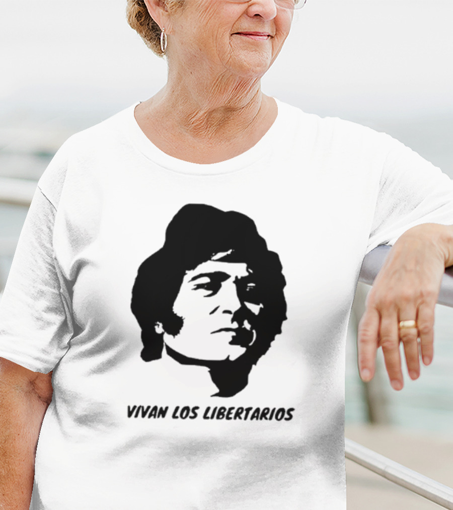 Vivan Los Libertarios Victor Jara Tribute Text T-Shirt
