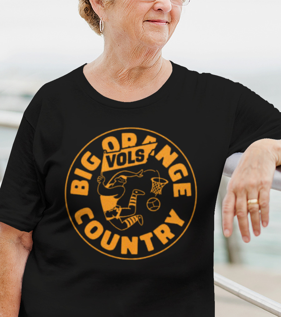 Big Orange Country Vols Vintage Basketball T-Shirt