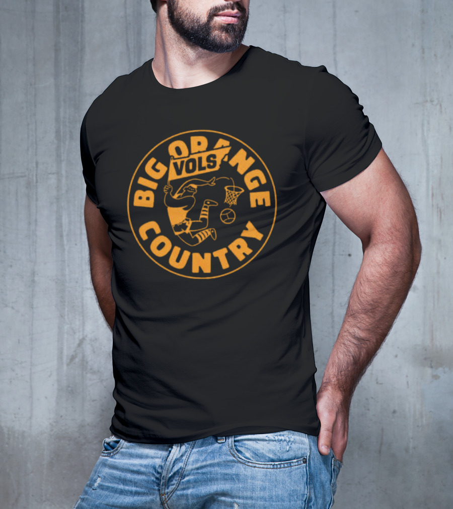 Big Orange Country Vols Vintage Basketball T-Shirt