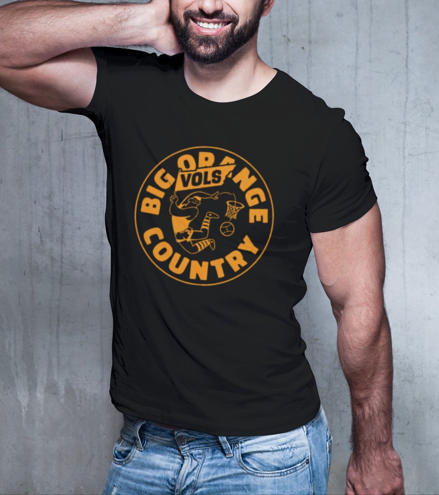 Big Orange Country Vols Vintage Basketball T-Shirt