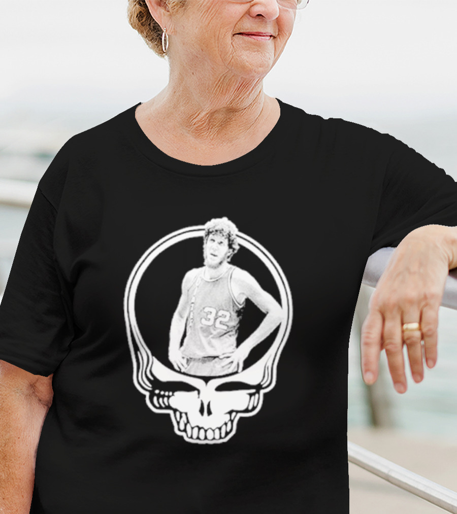 Bill Walton Grateful Dead Basketball Skull T-Shirt