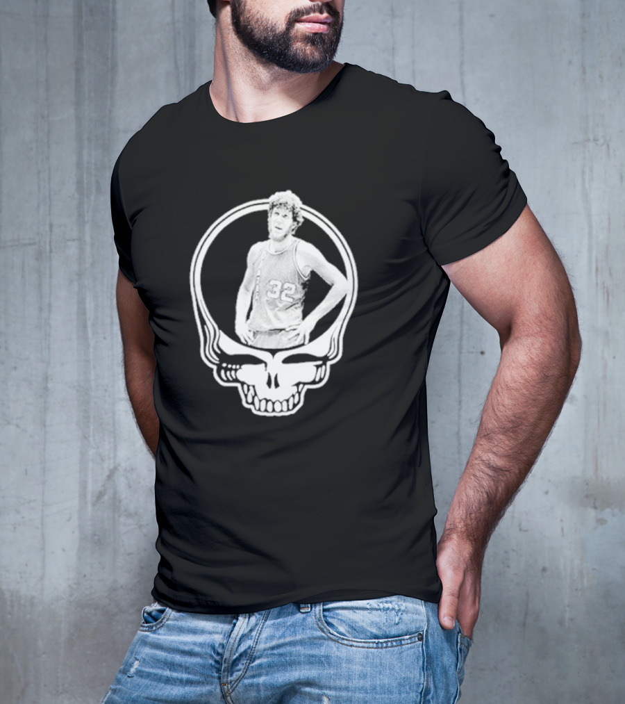 Bill Walton Grateful Dead Basketball Skull T-Shirt