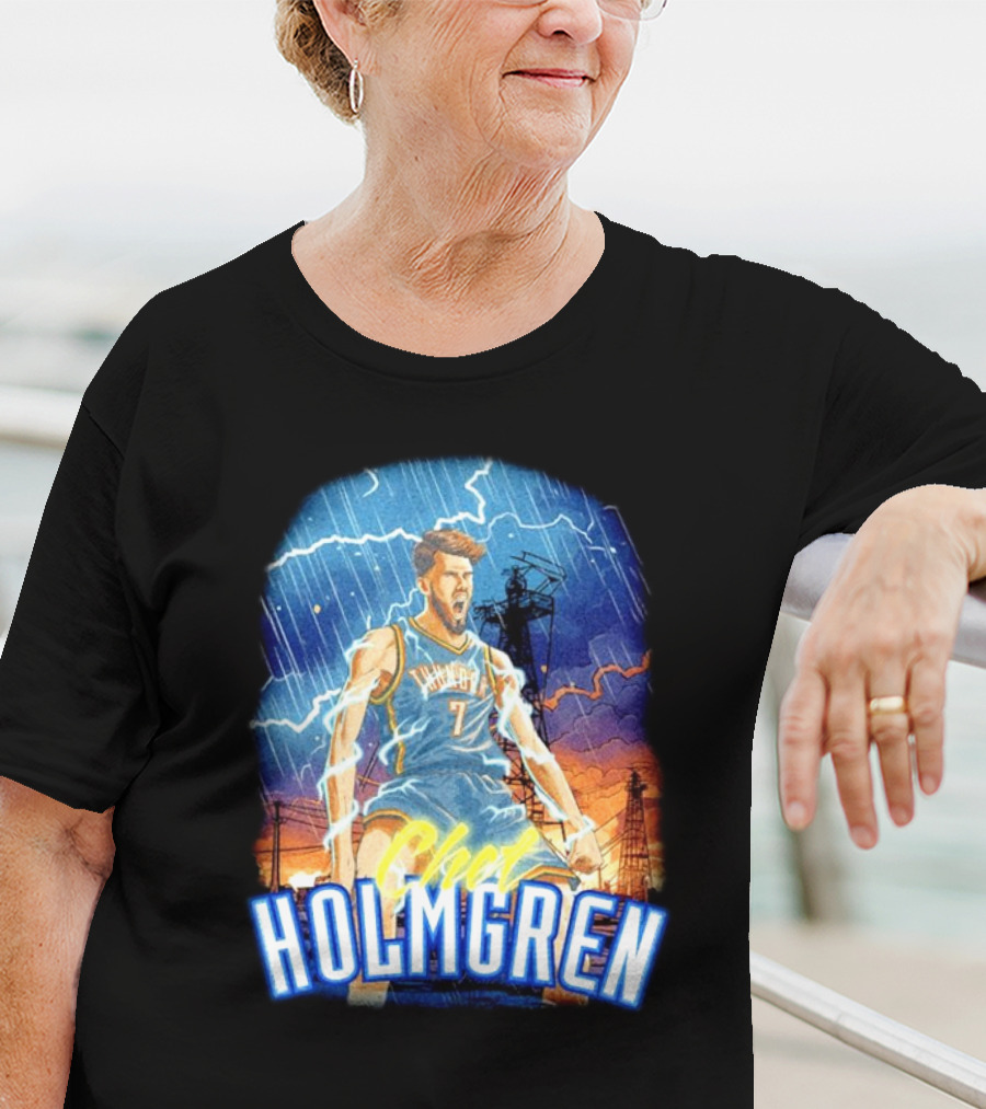 Chet Holmgren Thunder Basketball Storm Oklahoma City T-Shirt