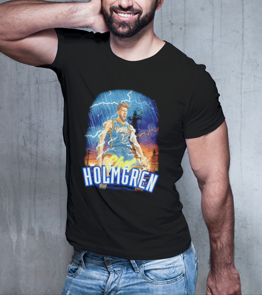 Chet Holmgren Thunder Basketball Storm Oklahoma City T-Shirt