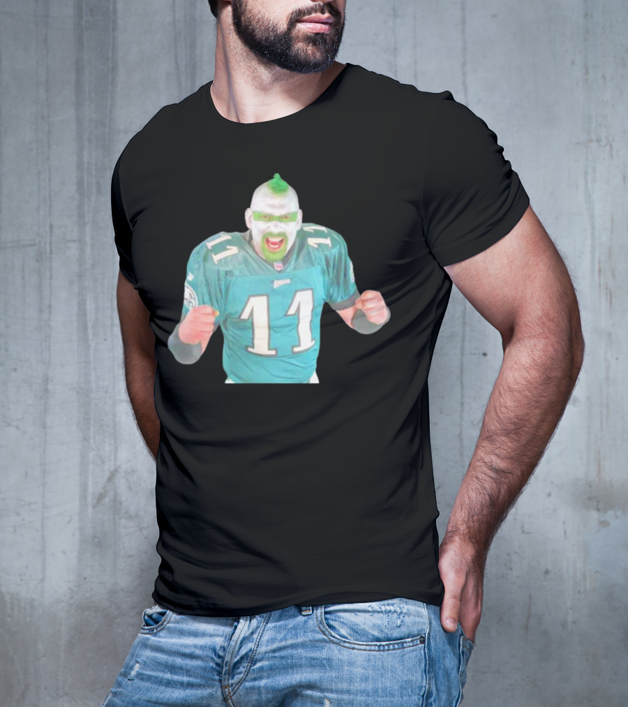 Jamie Pagliei The Philly Sports Fanatic In Eagles Jersey 11 T-Shirt