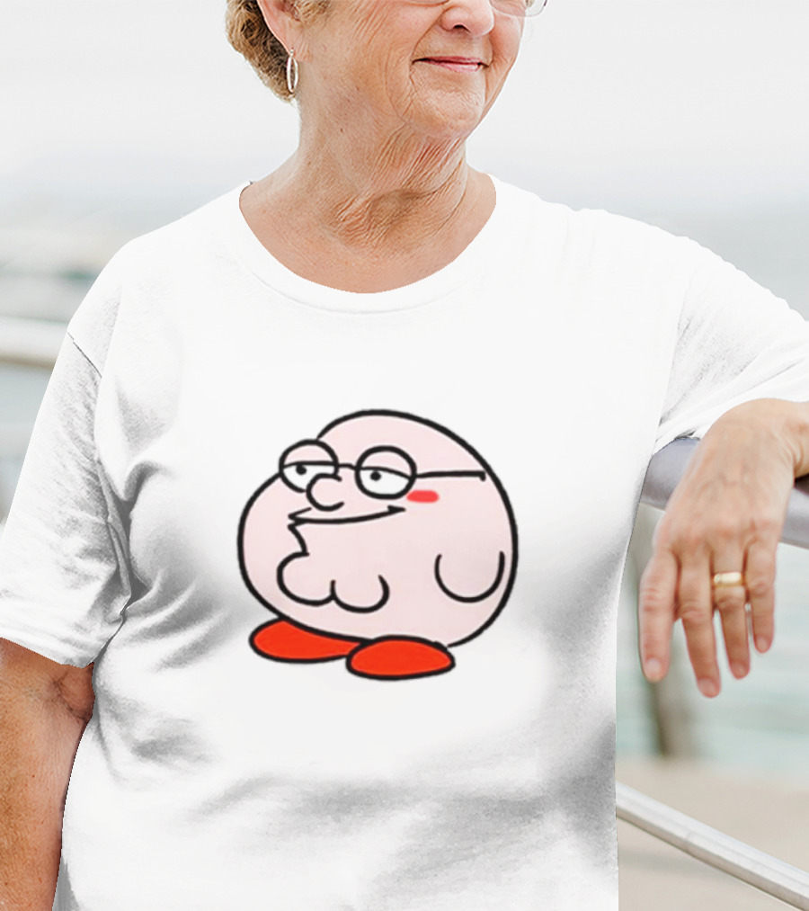Peter Griffin Kirby Crossover Parody Character Mashup T-Shirt