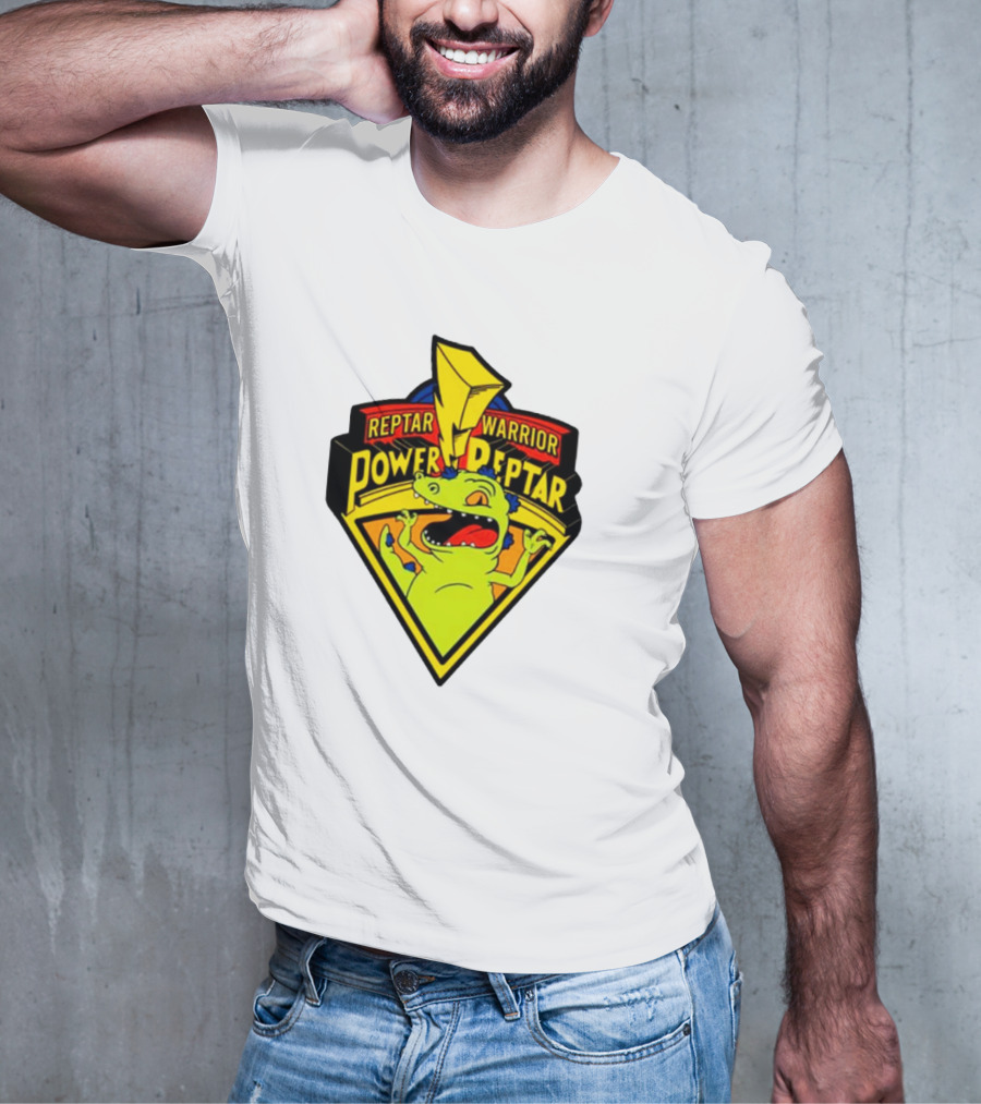 Reptar Warrior Power Peptar Rugrats Dinosaur Lightning Roar T-Shirt
