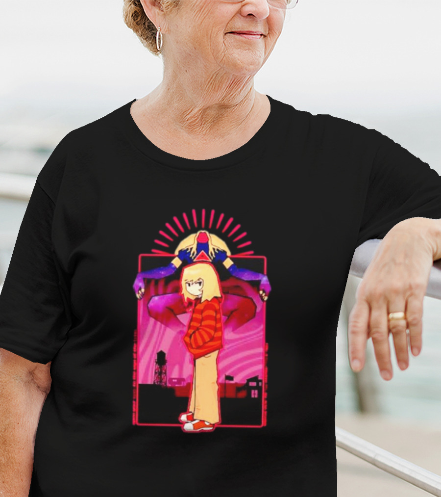 Rory Soul Survivor Animation Character With Oversized Hoodie And Cosmic Creature T-Shirt