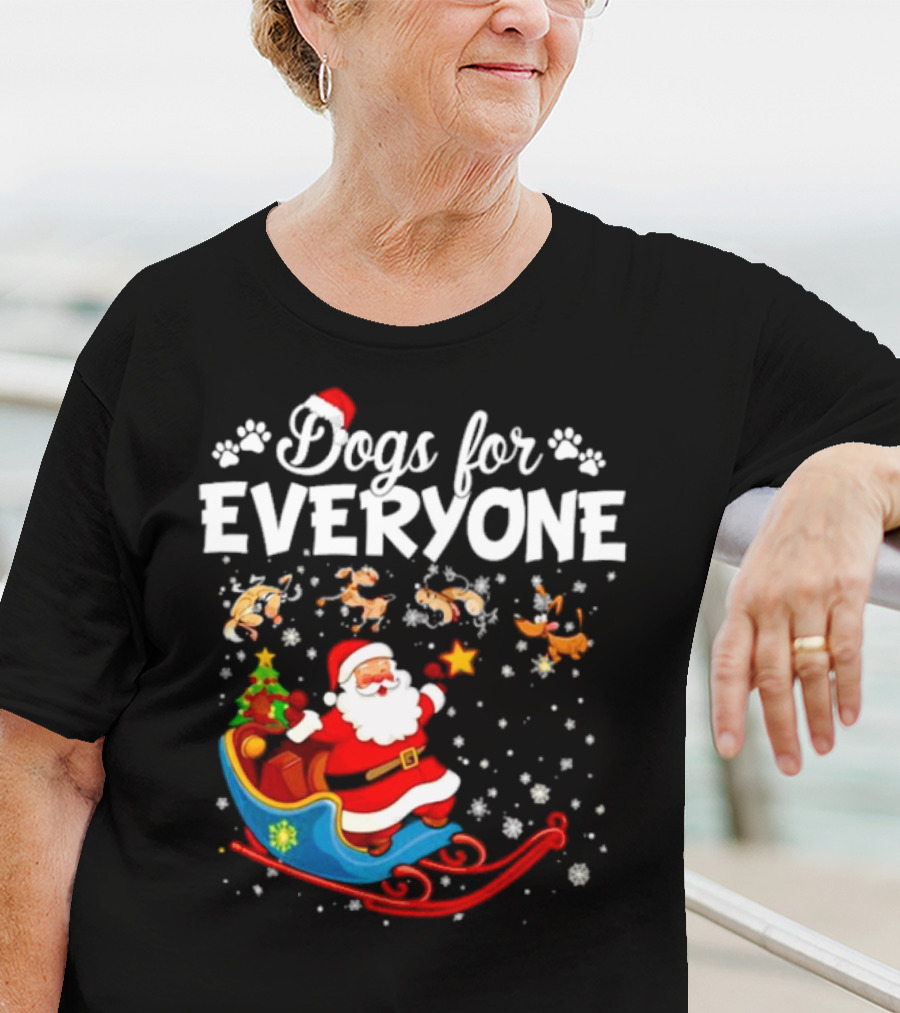 Dogs For Everyone Santa Claus Sled T-Shirt