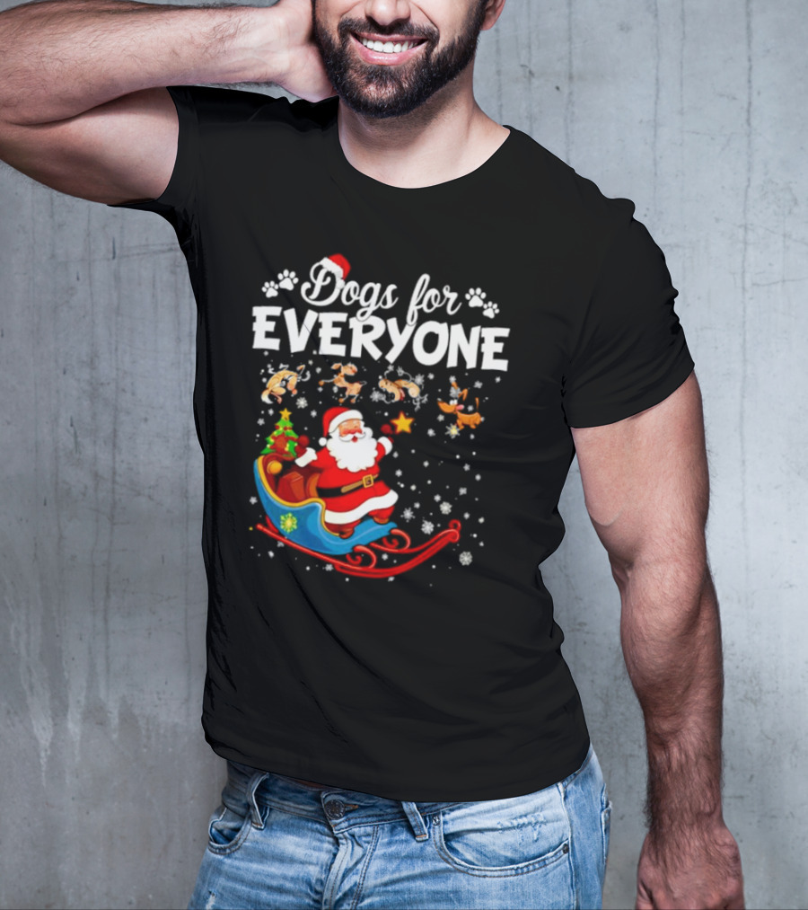 Dogs For Everyone Santa Claus Sled T-Shirt