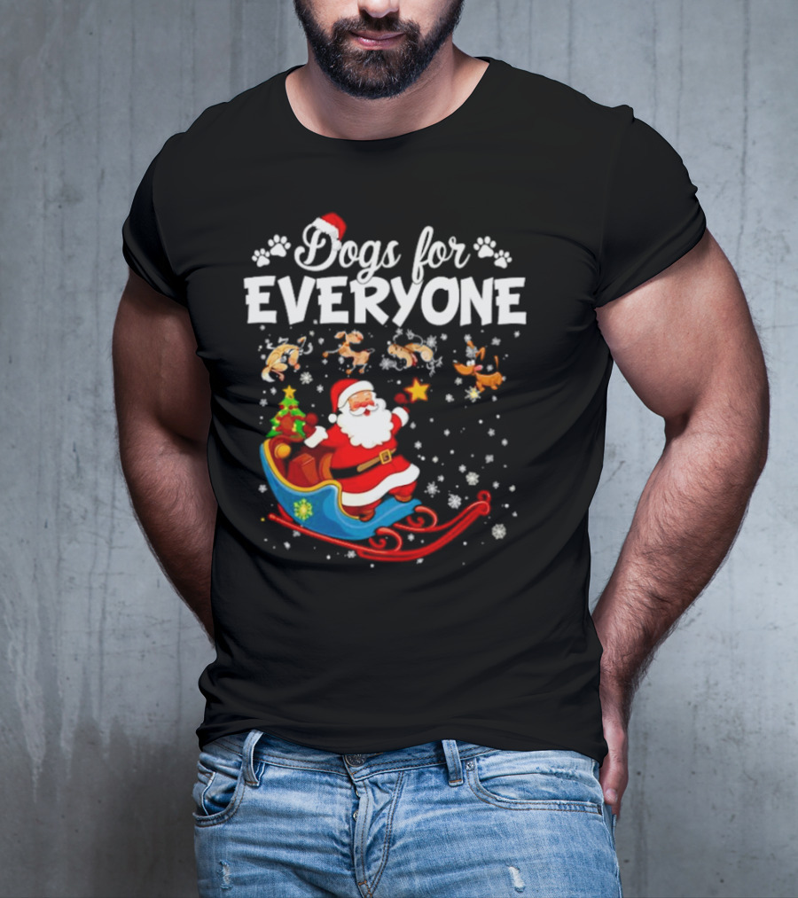 Dogs For Everyone Santa Claus Sled T-Shirt