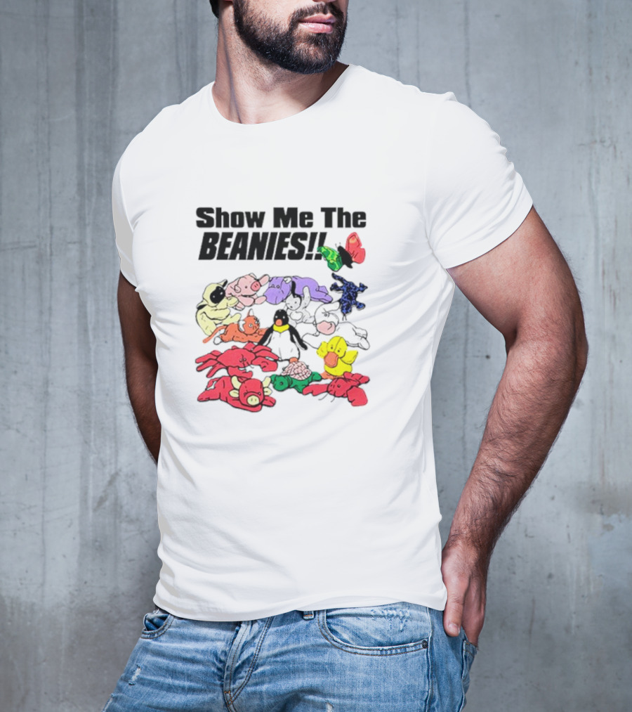 Show Me The Beanies Colorful Toy Collection T-Shirt