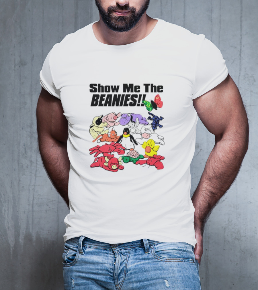 Show Me The Beanies Colorful Toy Collection T-Shirt
