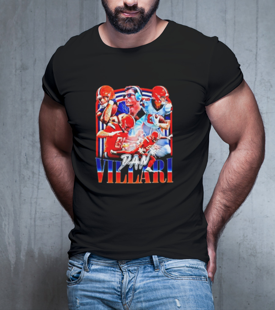Syracuse University Dan Villari Football Action Collage T-Shirt