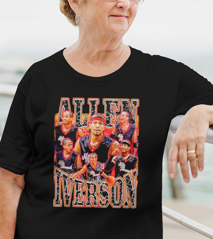 Allen Iverson Philadelphia 76ers Legend Iconic Basketball T-Shirt
