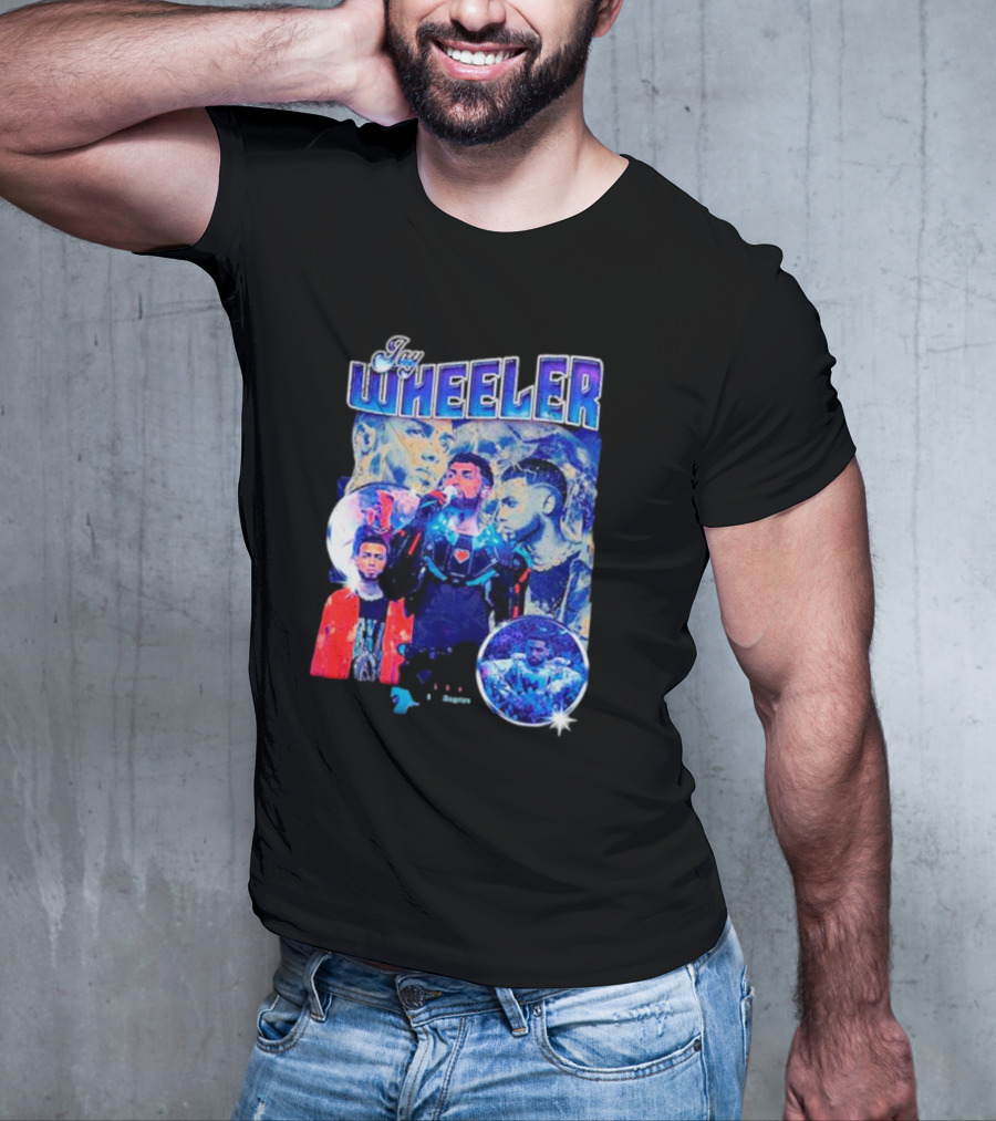 Jay Wheeler Multicolor Concert Collage And Portraits T-Shirt