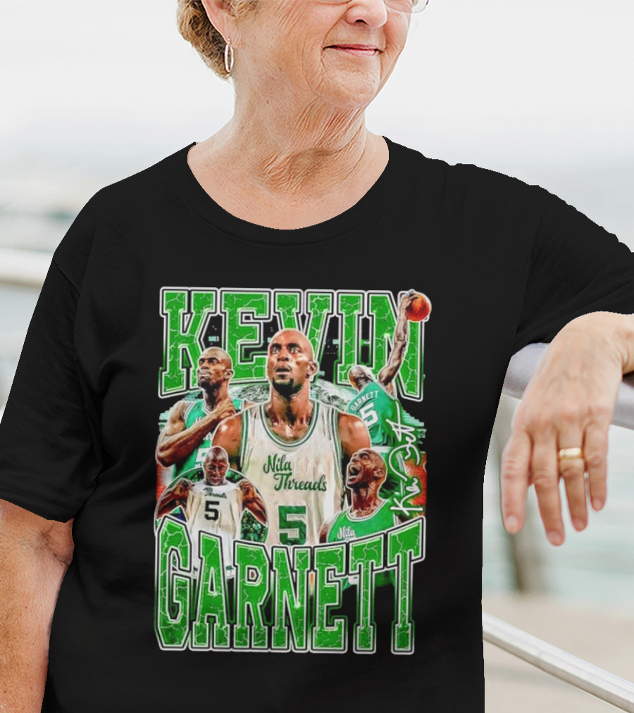 Kevin Garnett Boston Celtics Nila Threads Basketball Legend T-Shirt