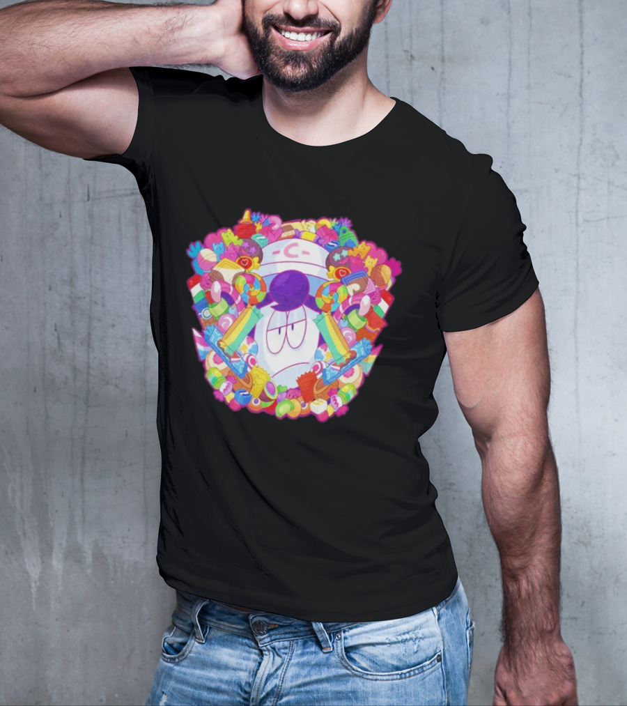 Overwhelming Sweet Colorful Candy Explosion T-Shirt