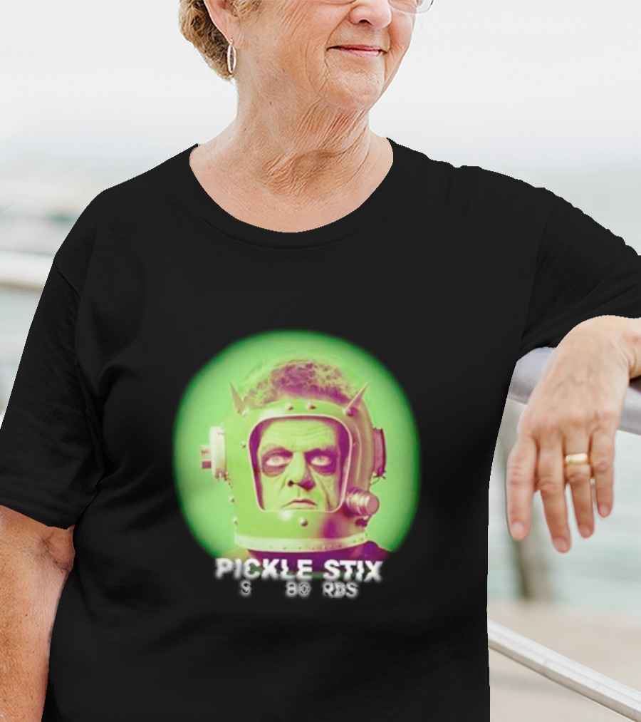 Pickle Stix Surfboards Spaceman Retro Sci-Fi Helmet T-Shirt
